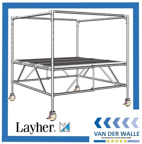 Layher gerüst fahrgerüst - ,